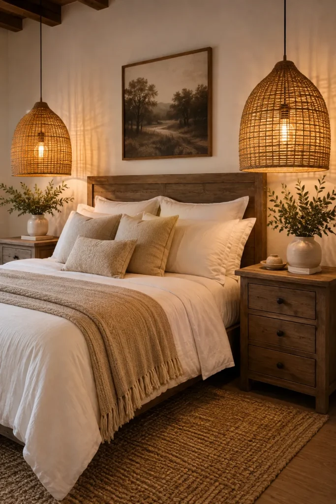 Woven Pendant Lights for Natural Texture