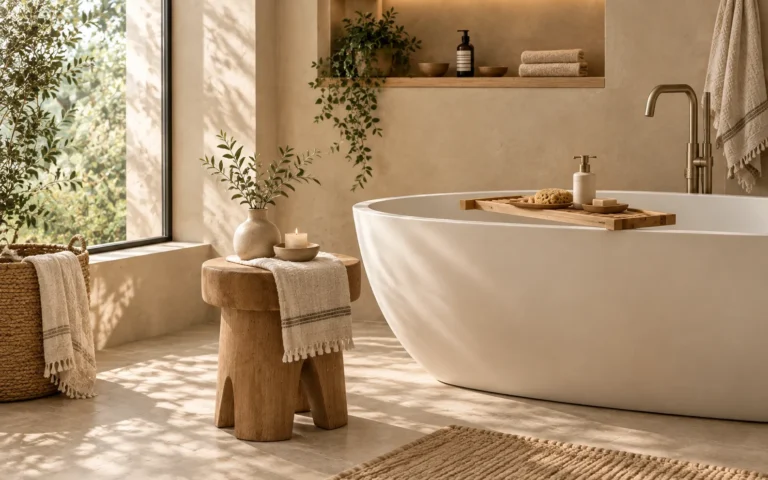Serene Japandi Bathroom Ideas