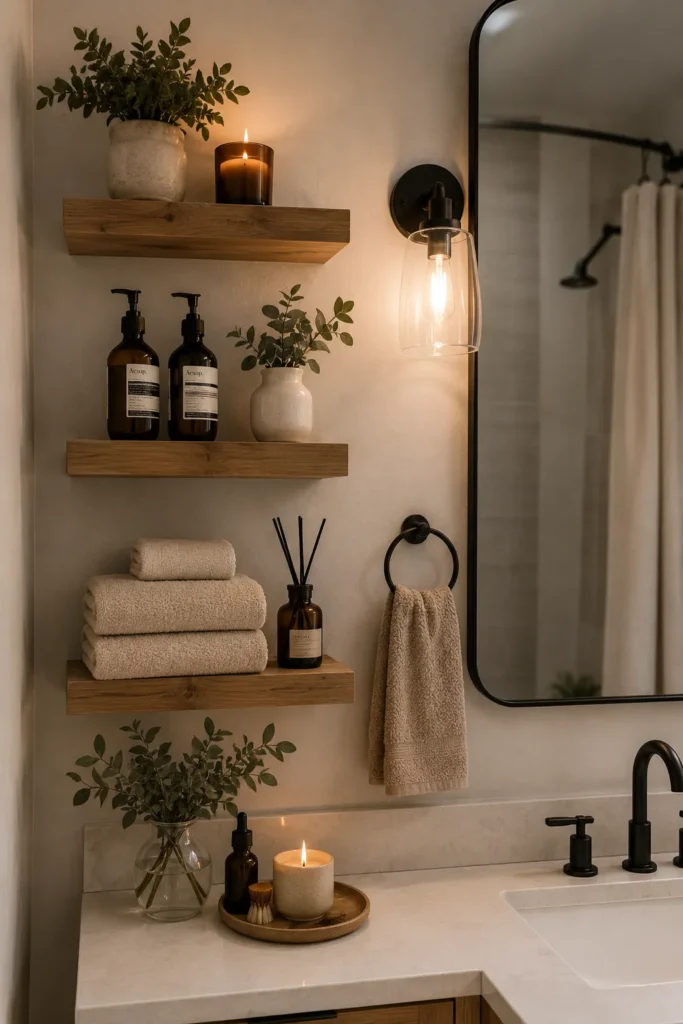 Bathroom Floating Shelves