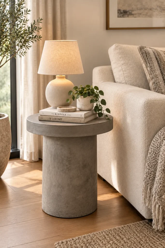 Concrete Side Table