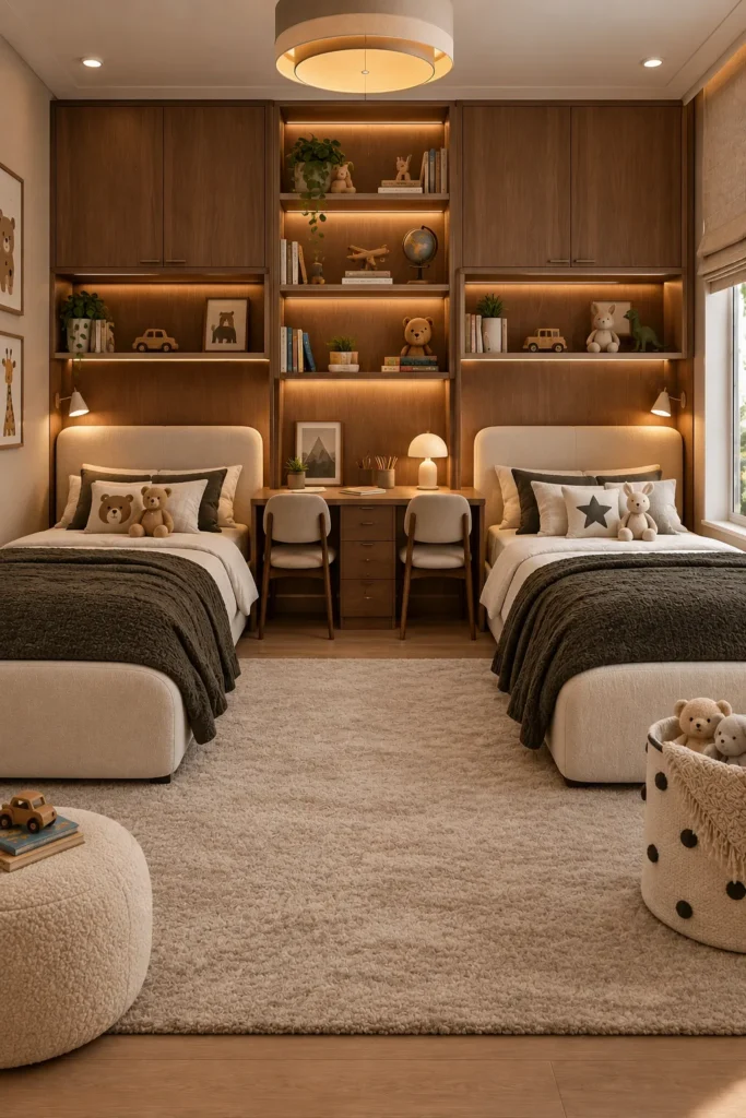 Contemporary Wooden Kids Bedroom
