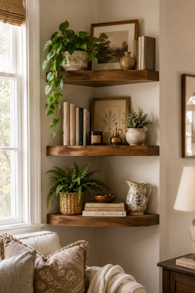 Corner Floating Shelves
