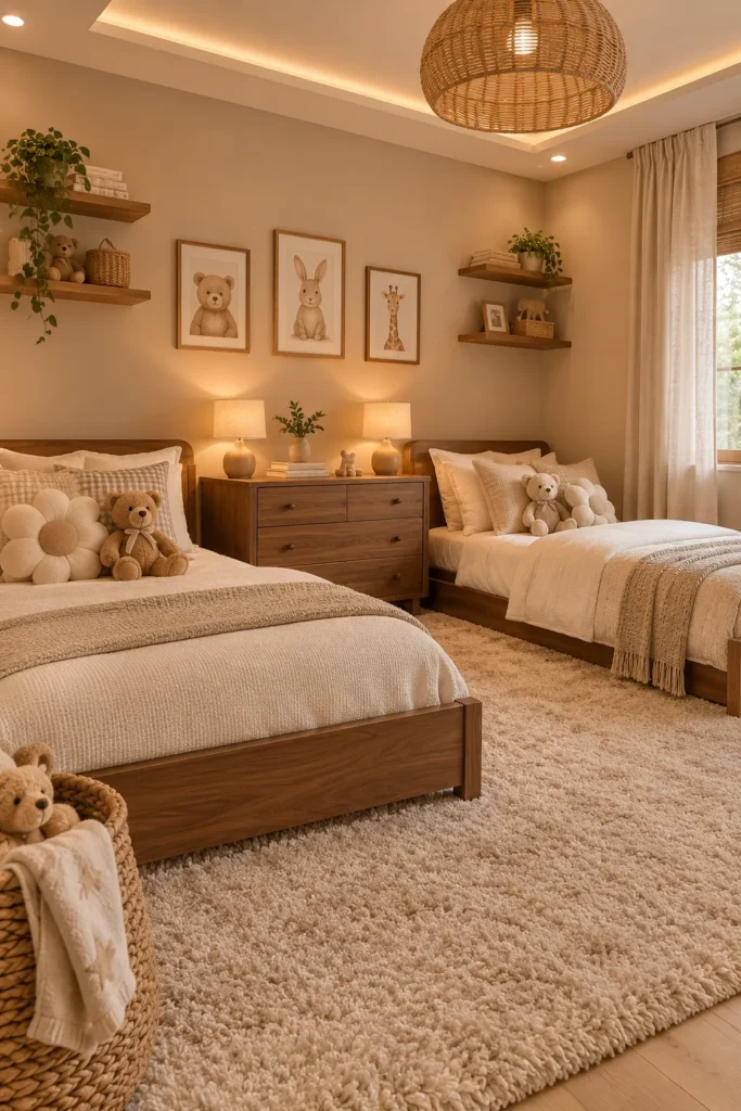 Cozy Neutral Kids Room