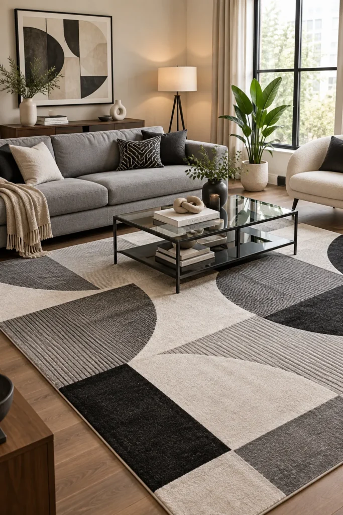 Geometric Patterned Rug