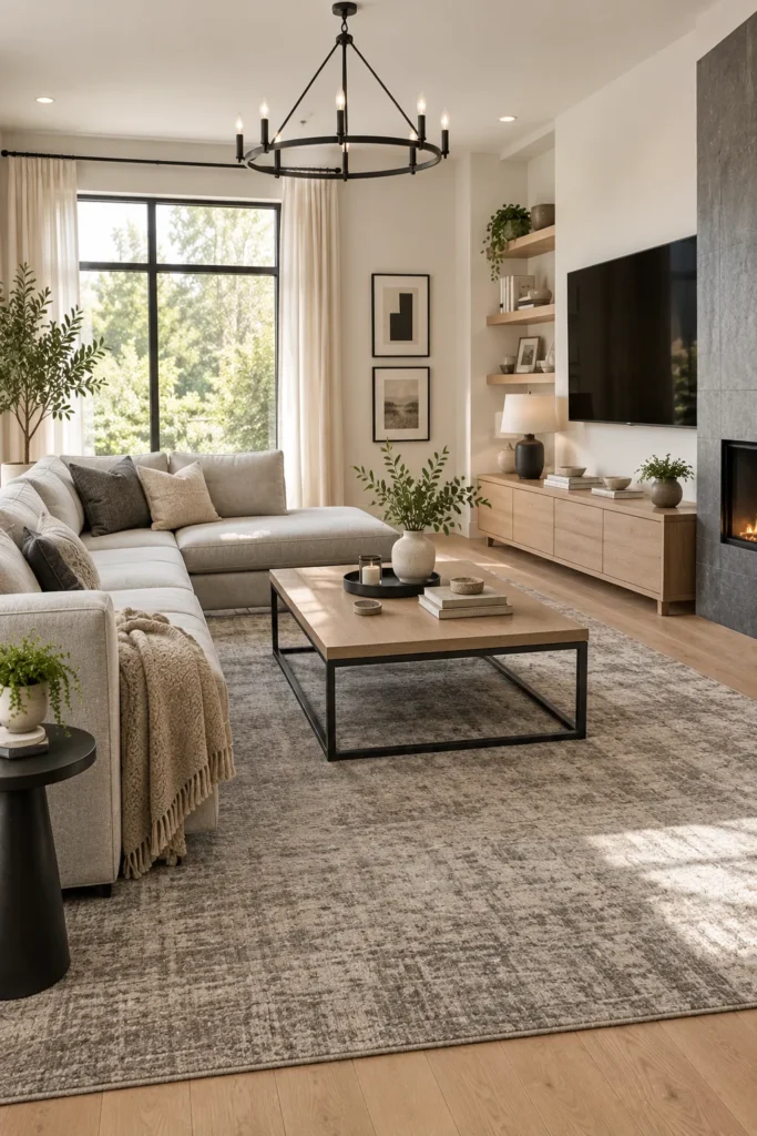 Gray Modern Area Rug