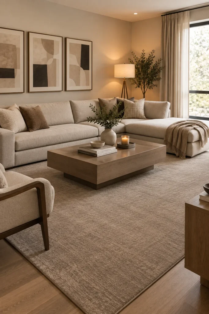 Low-Pile Contemporary Rug