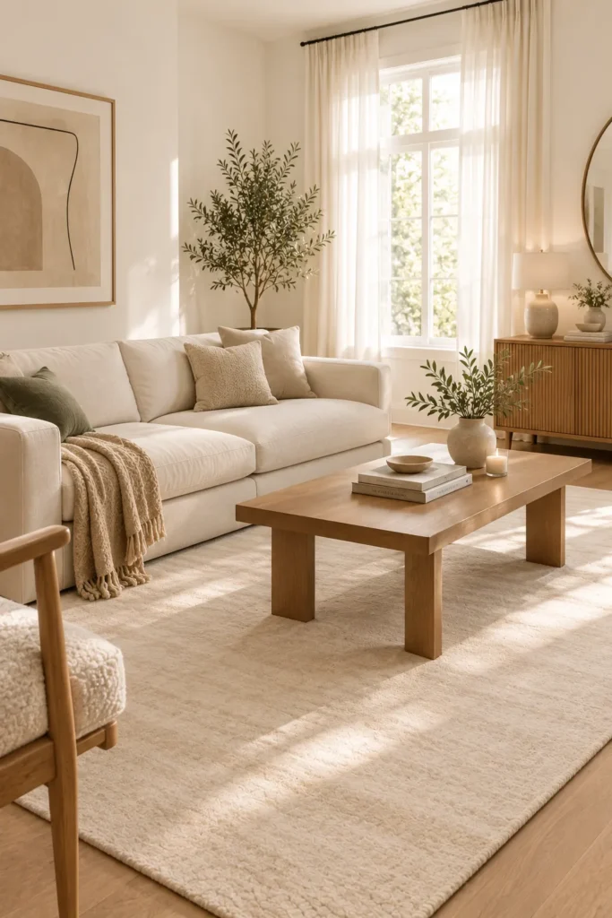 Minimalist Cream Rug