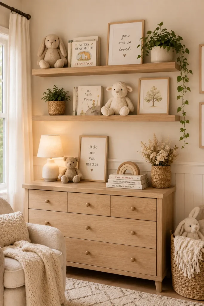 Nursery Floating Shelves