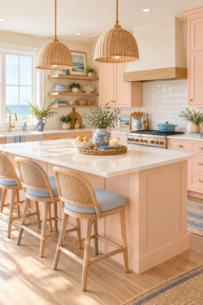Peach Coastal Kitchen