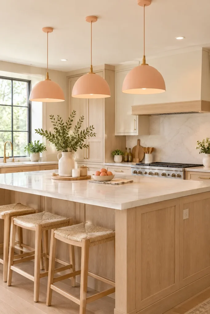 Peach Pendant Lights