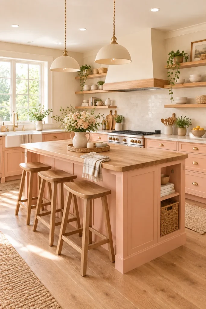 Peach and Wood