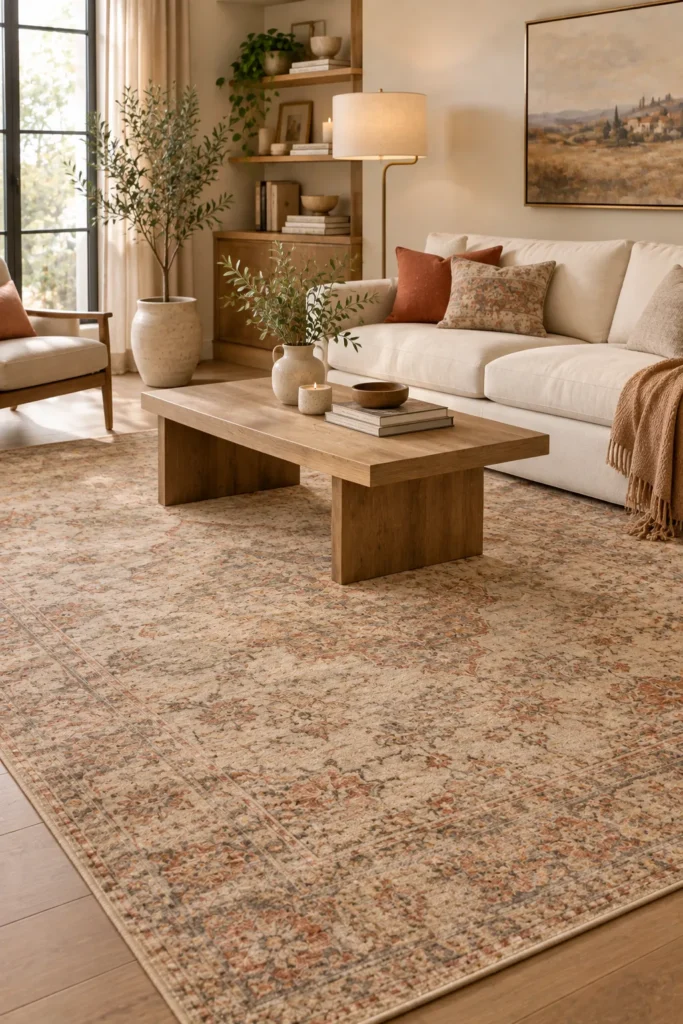 Vintage-Inspired Modern Rug